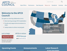 Tablet Screenshot of apcdcouncil.org